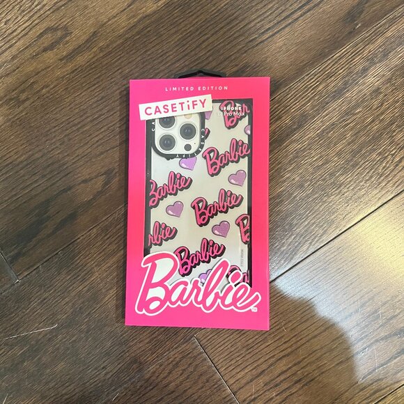 Barbie Logo Pattern Case casetify iPhone 13 Pro Max - Picture 1 of 2